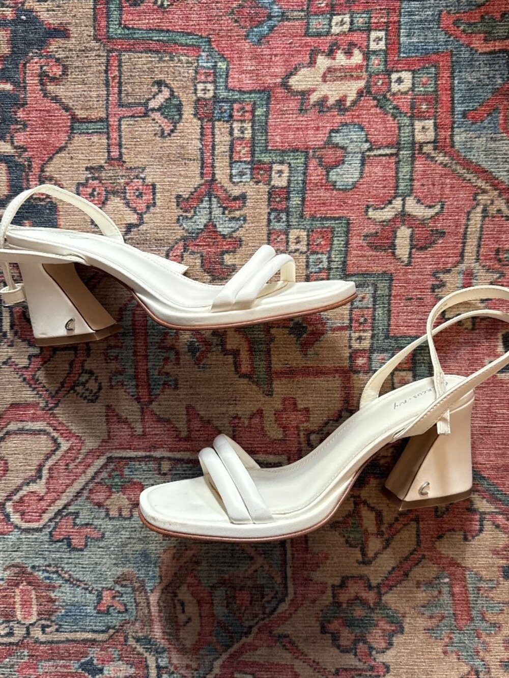 White Circus NY Block Heels